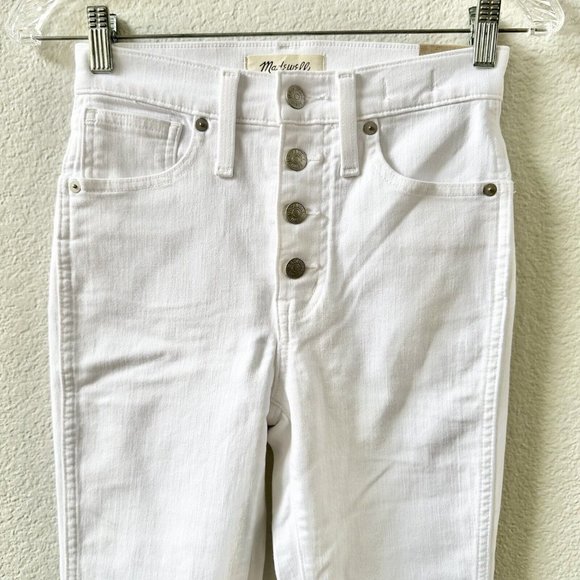 Madewell  $135 Jeans 10" High-Rise Skinny Crop Button-Front Edition size… - Picture 3 of 9